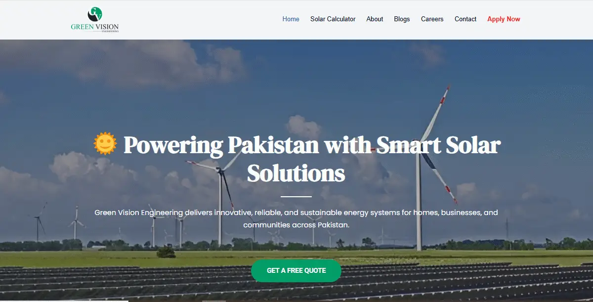 Green Vision Engineering | Portfolio Project | Rankify Now