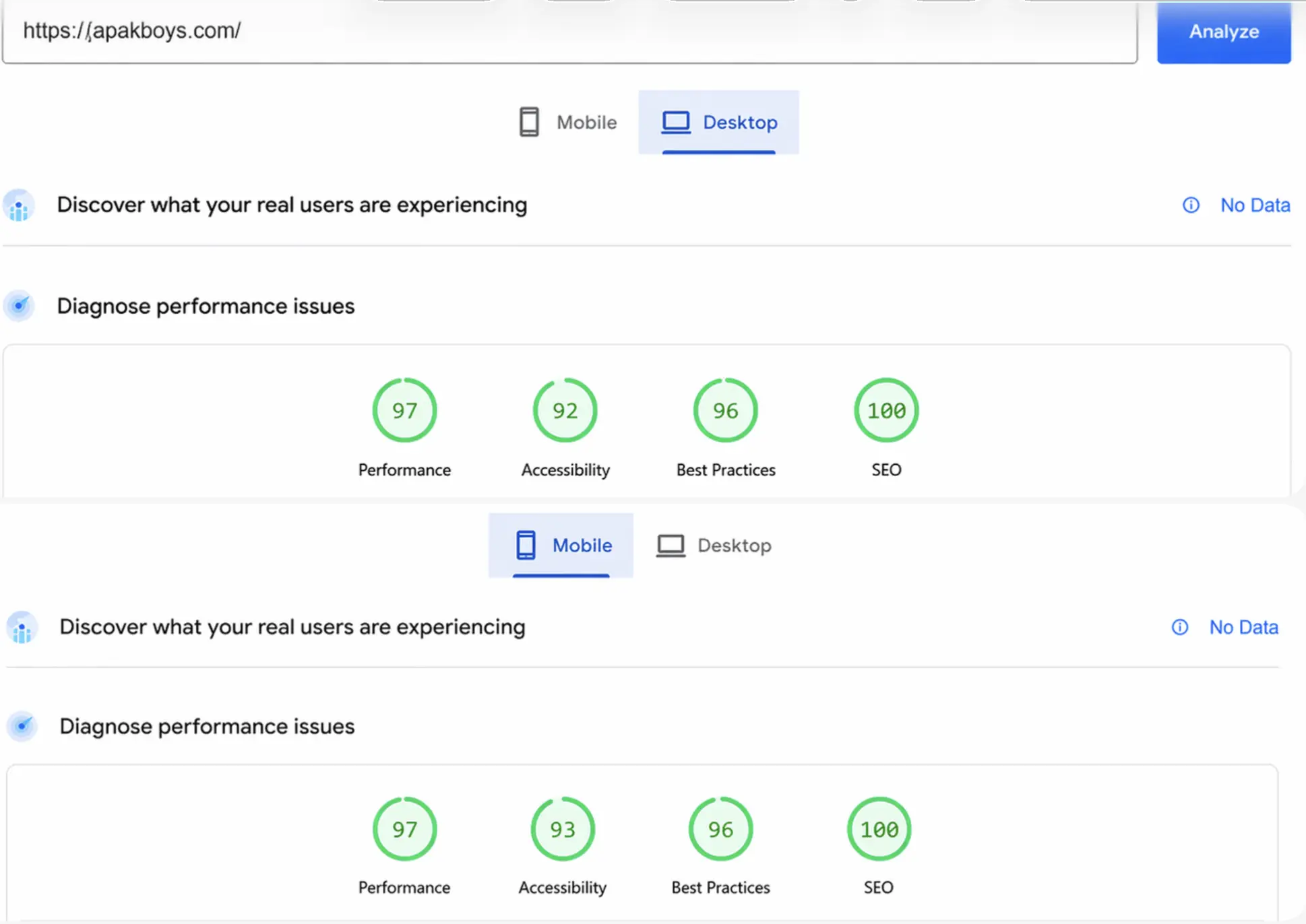 Website performance optimization from digital marketing portfolio project