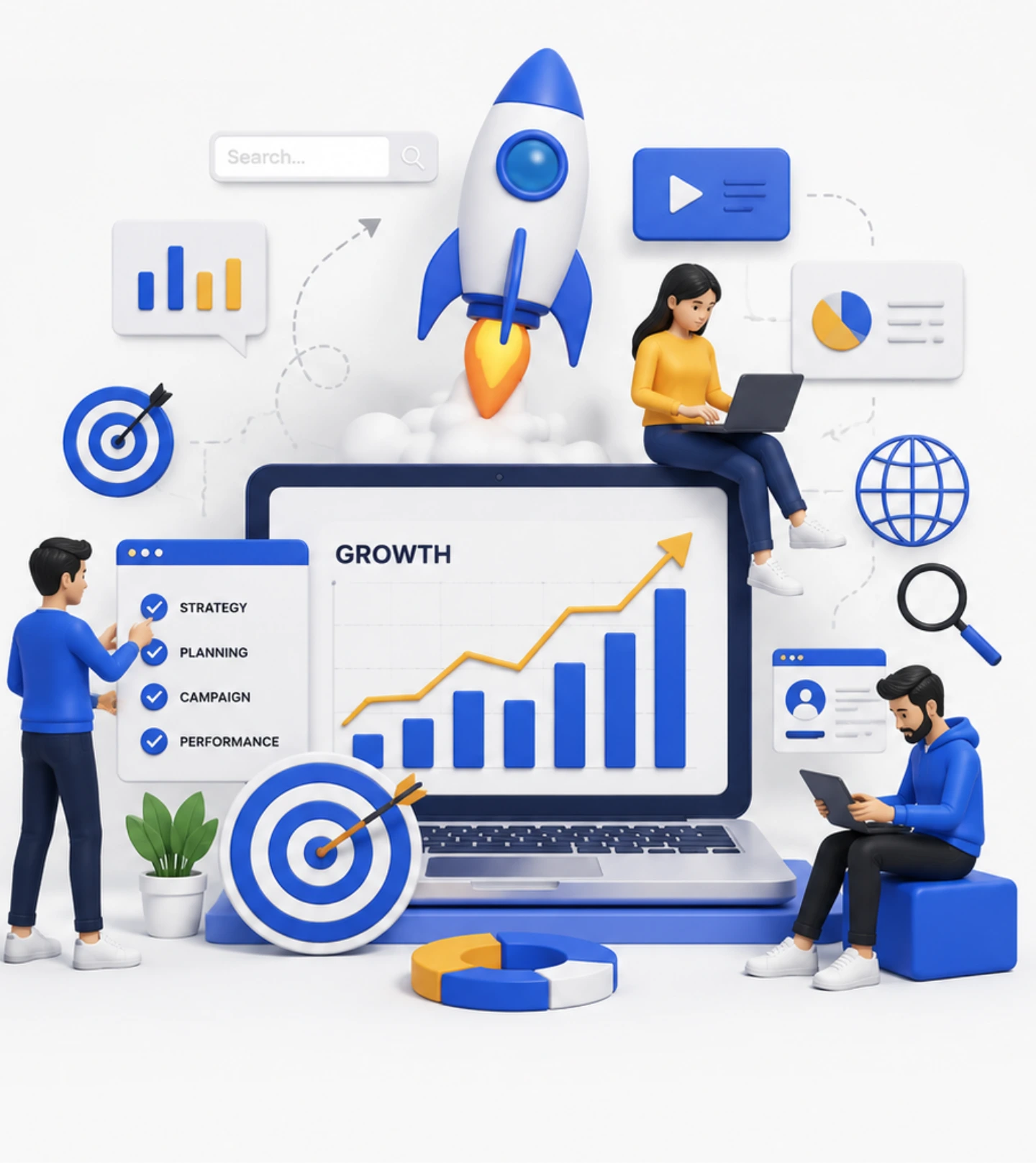 Digital marketing agency team — Rankify Now, Pakistan & Islamabad