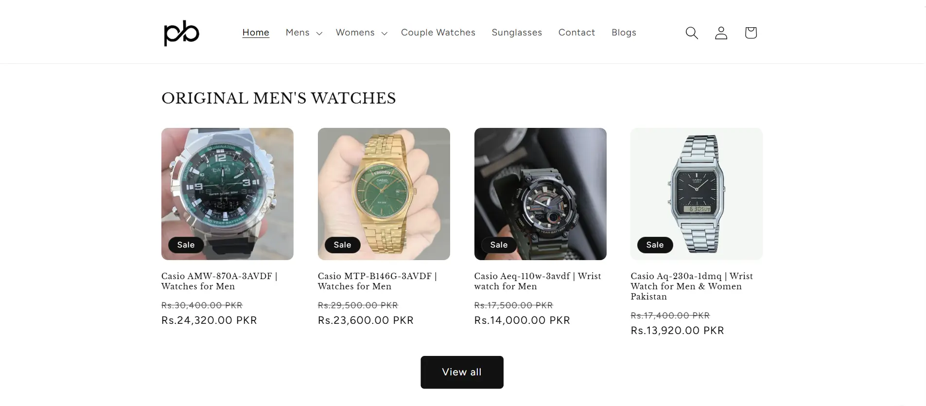 Website UI and UX project from digital marketing portfolio showcase